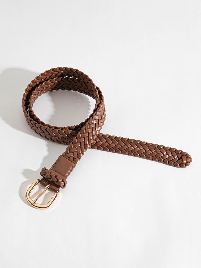 Braided Belt with Metal Buckle Image 1