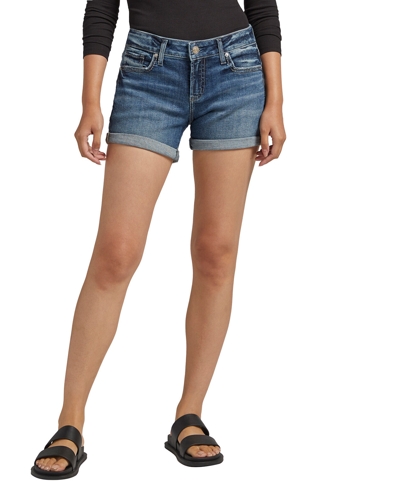 Silver jeans shorts on sale