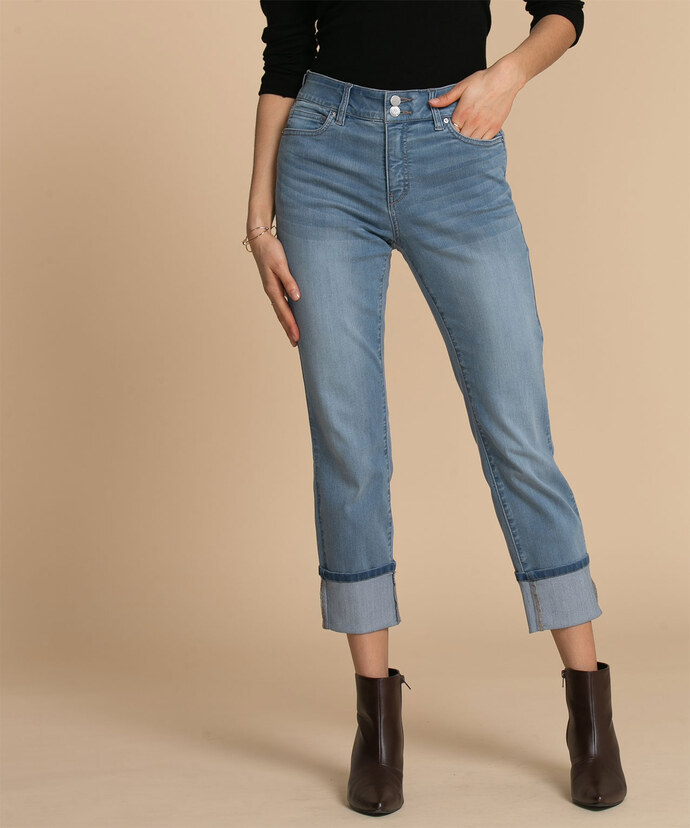Sylvie Slim Jean with Cuff by LRJ Image 1