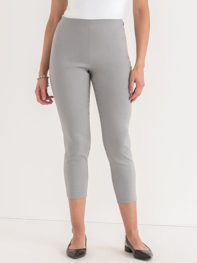 Audrey Skinny Crop Pant in Microtwill Image 1