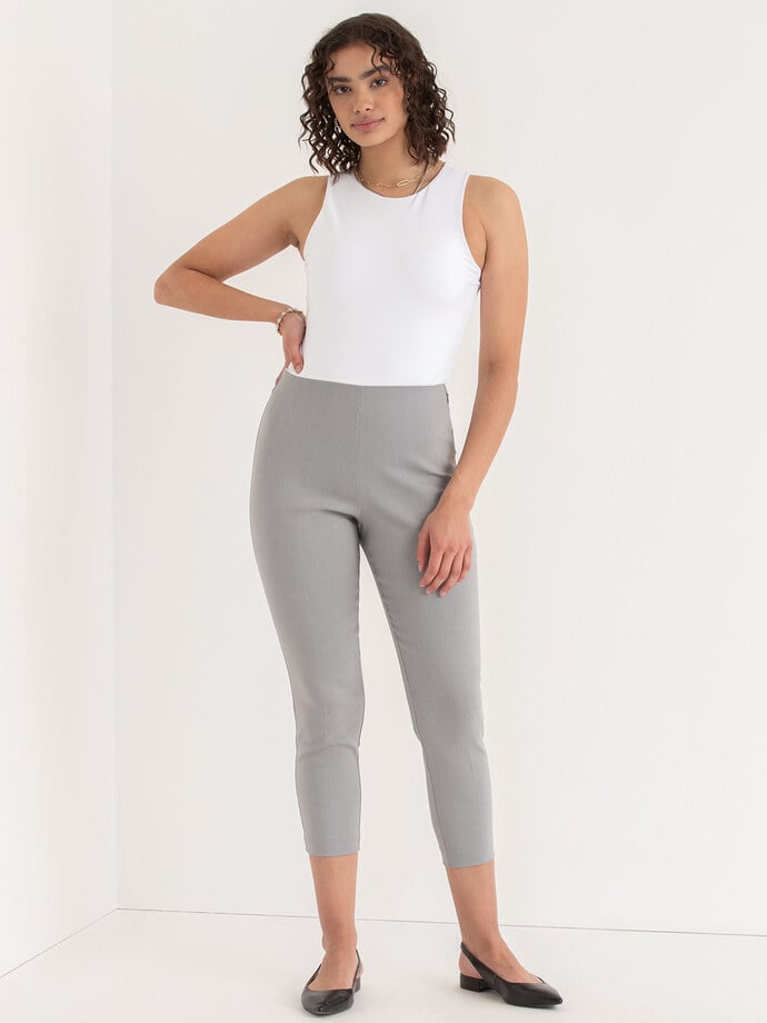 Audrey Skinny Crop Pant in Microtwill Image 2