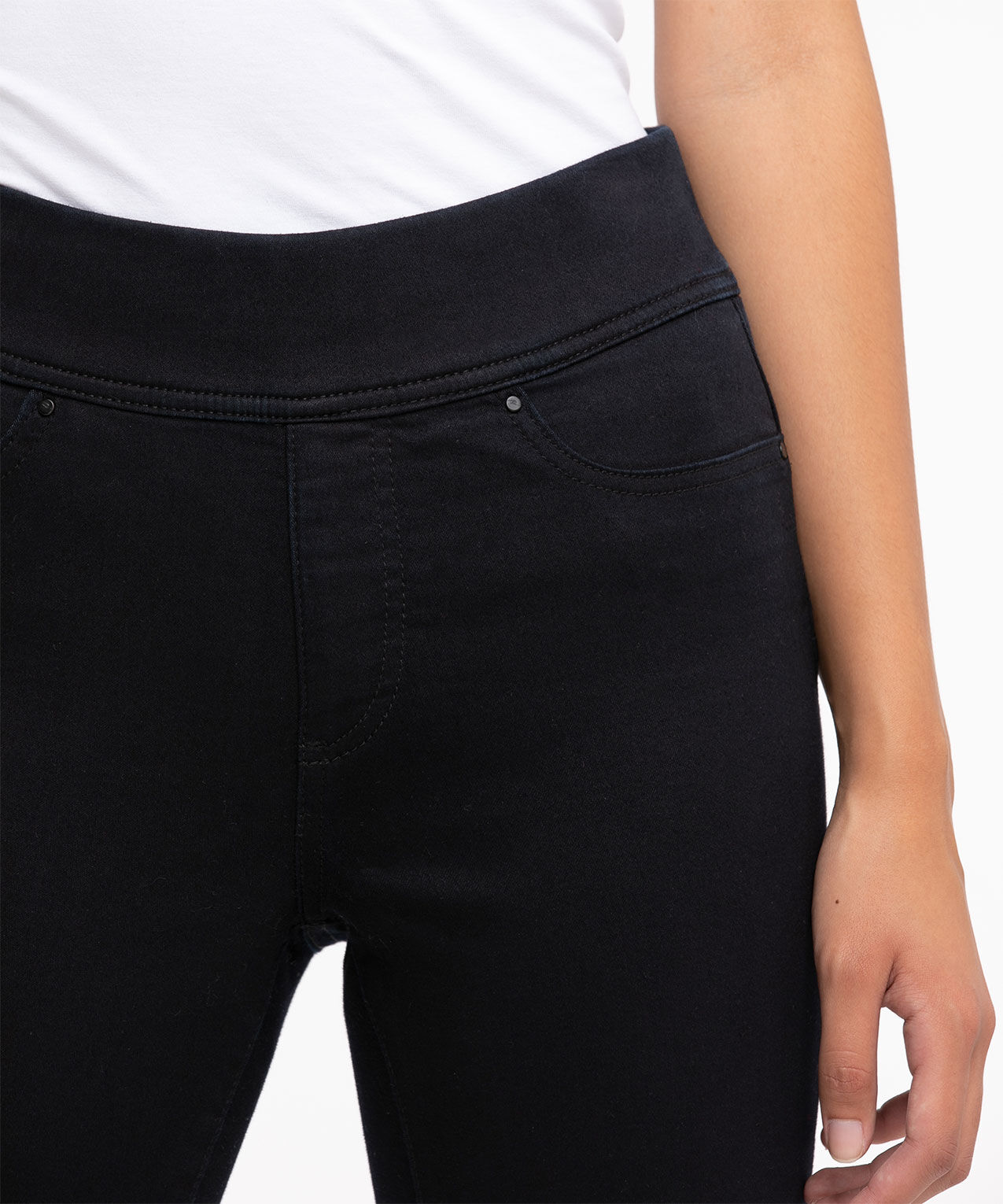 Black pull on jeggings clearance