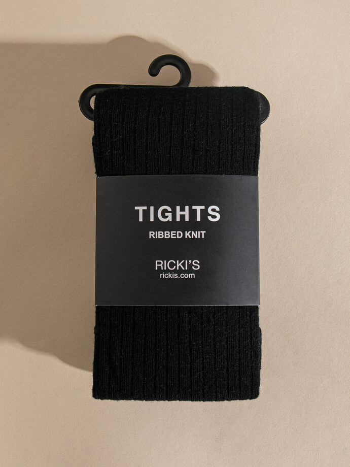 Ribbed Knit Tights Image 3