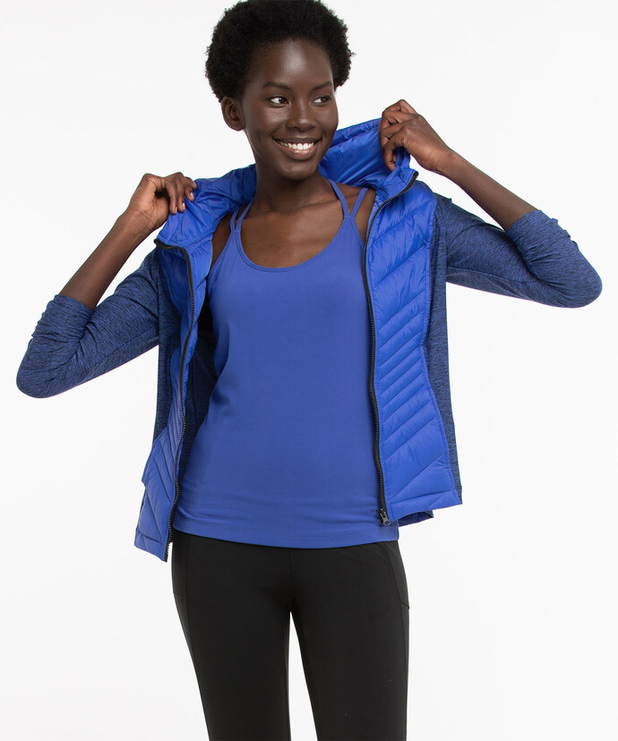 Quilted Athletic Jacket Image 6