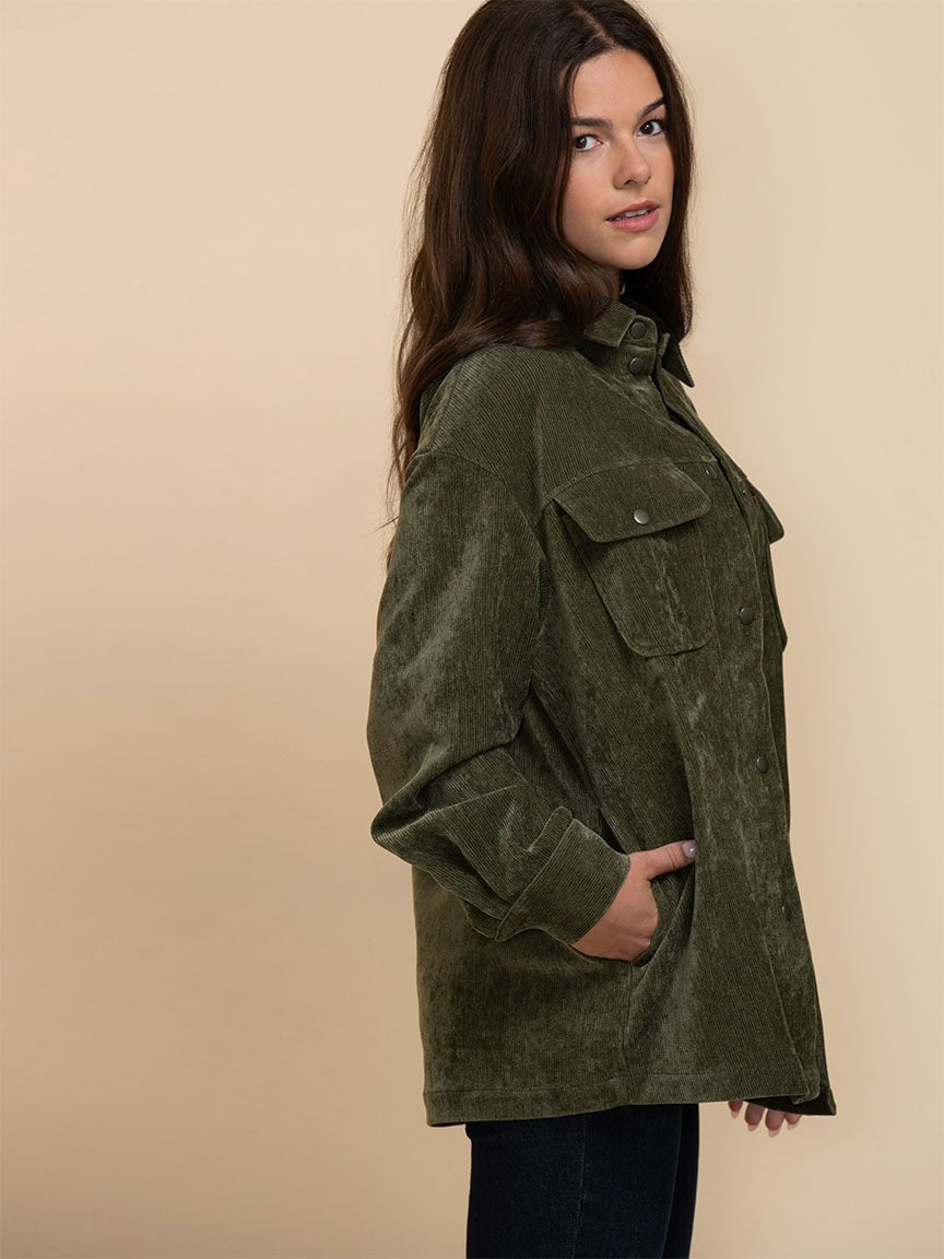 Corduroy button up jacket new arrivals