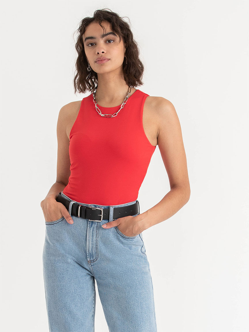 Sleeveless High Neck Bodysuit Rickis