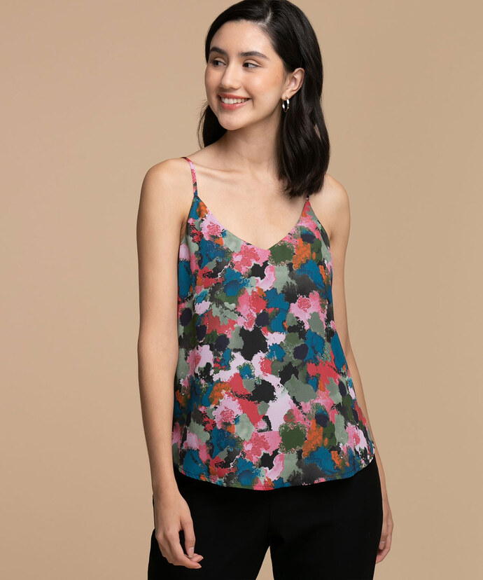 Strappy Double Layer Tank Blouse Image 1