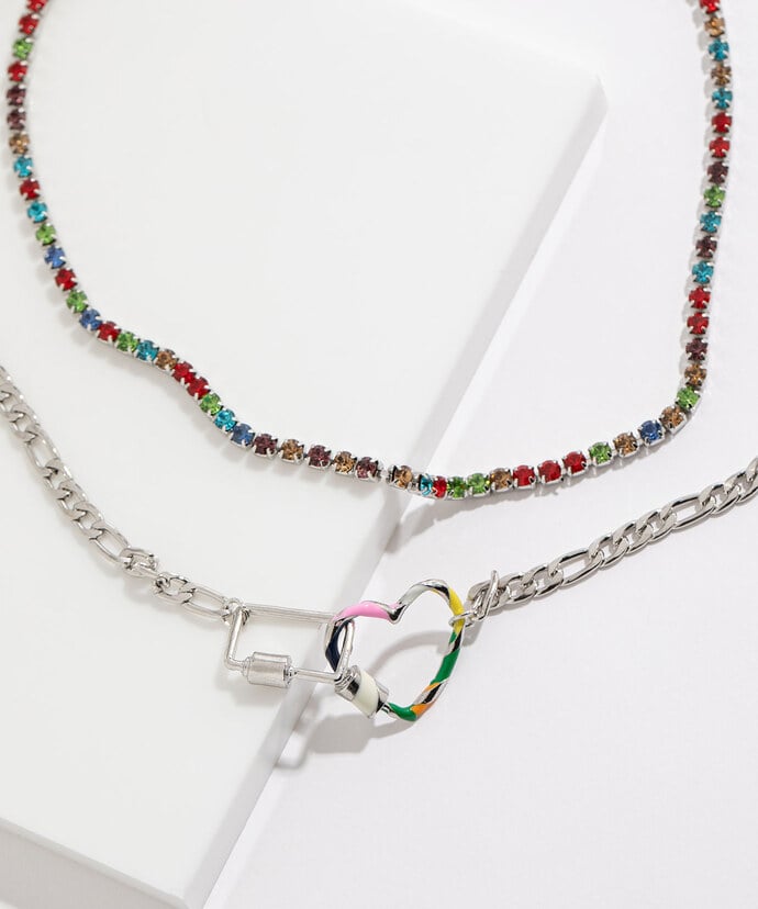 Layered Rainbow Necklace Image 2