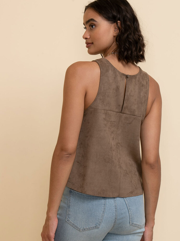 Faux Suede Tank Top Image 4