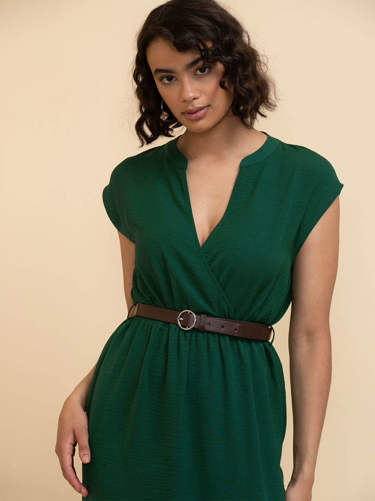Henley Belted Midi Dress Rickis