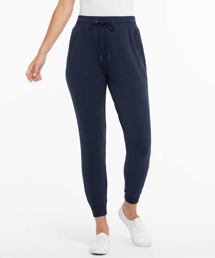 French Terry Zipper-Pocket Jogger Image 2