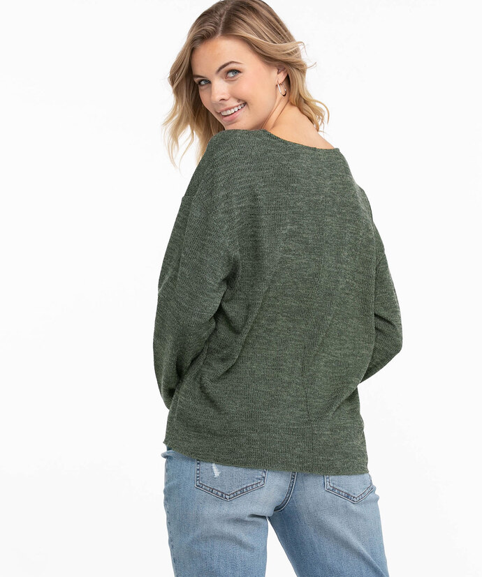 Ribbed Long Sleeve Sweater Image 3