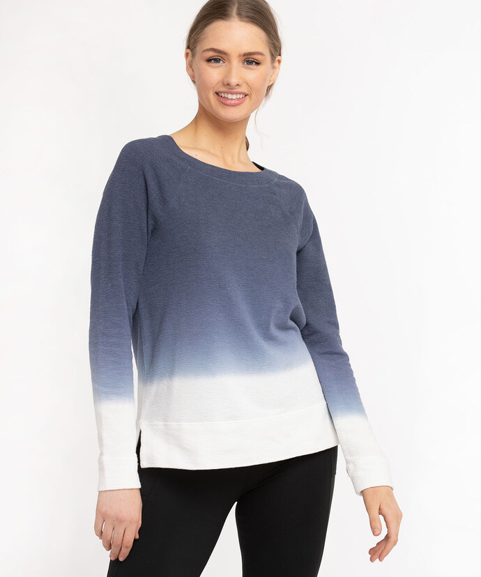 Dip Dye Long Sleeve Sweatshirt Image 1