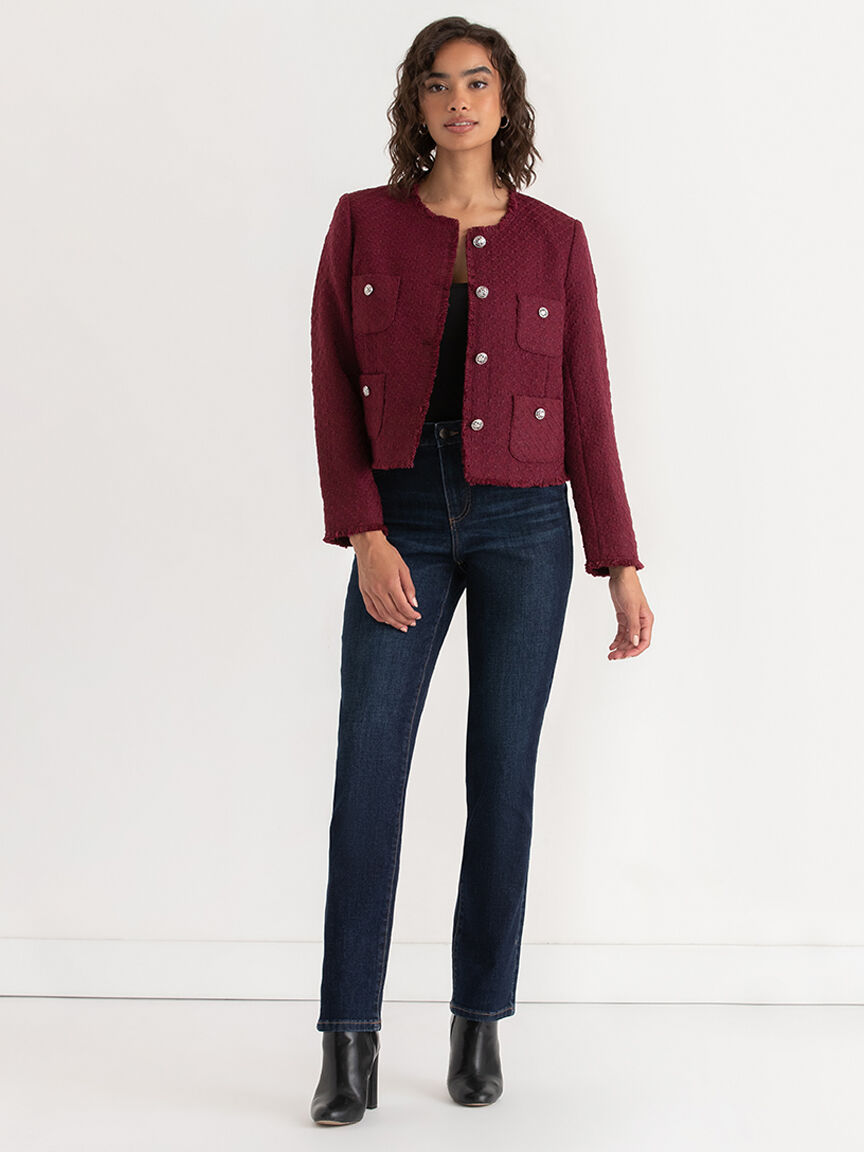 Cropped Boucle Jacket Rickis