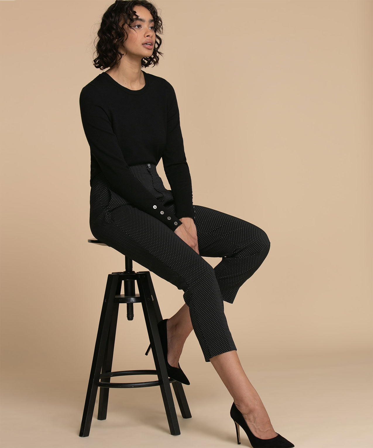 Slim leg crop pants clearance