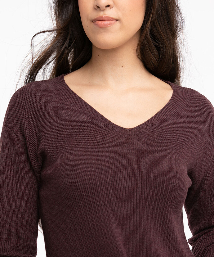 Eco-Friendly Knot Front Sweater Image 4