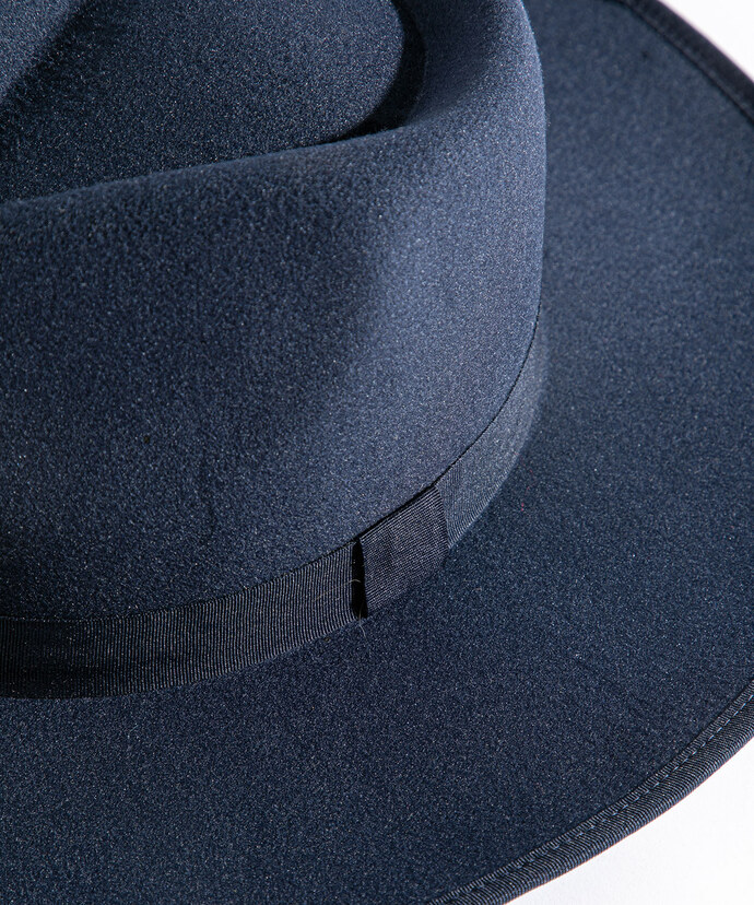 Navy Wide Brim Hat Image 3