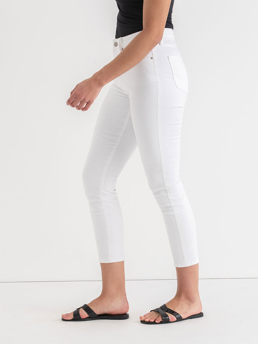 White ankle jeggings hot sale