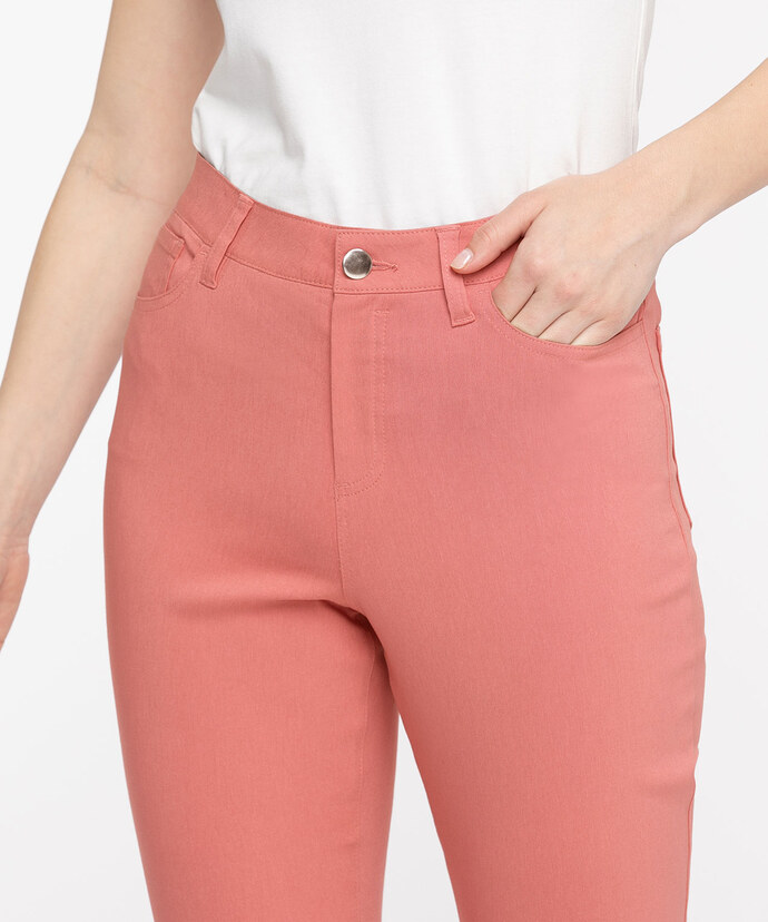 Microtwill Pull-On Crop Pant Image 5