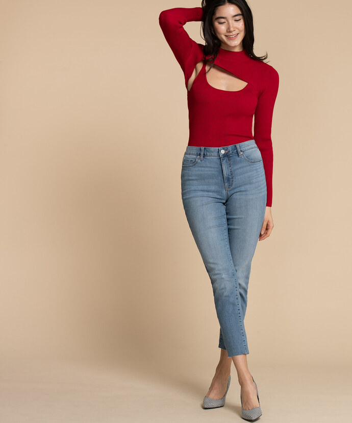Cut-Out Shrug Sweater Image 3