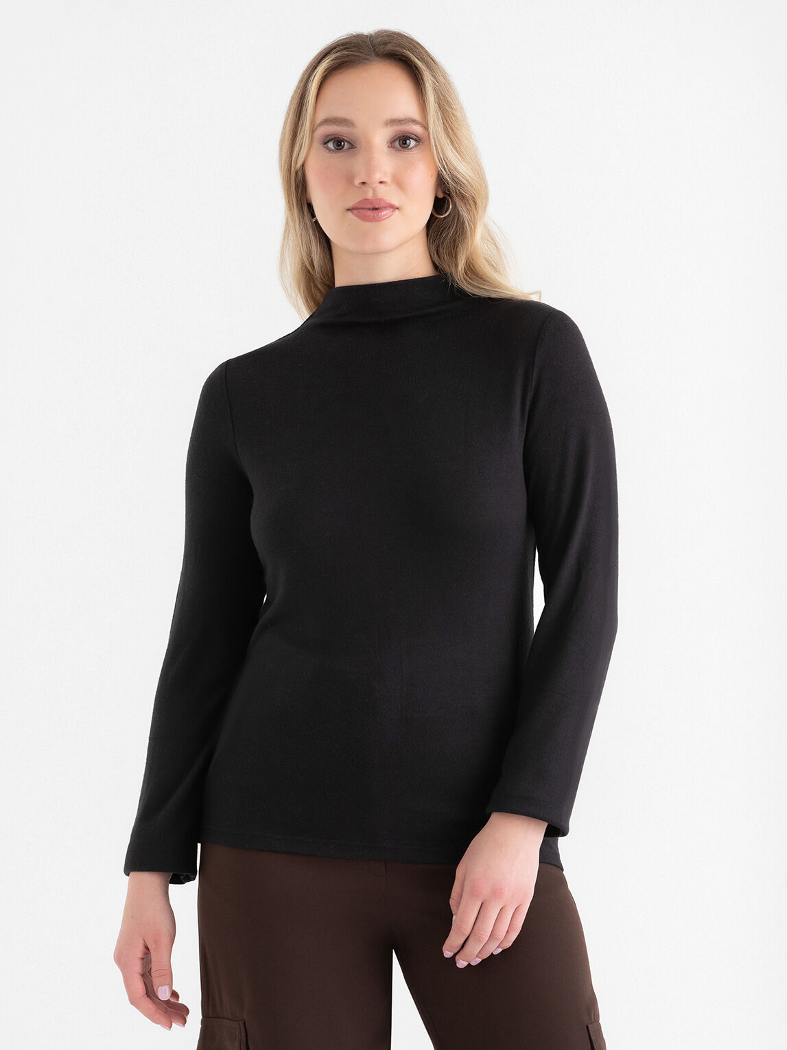 Knit Mock Neck Top Rickis