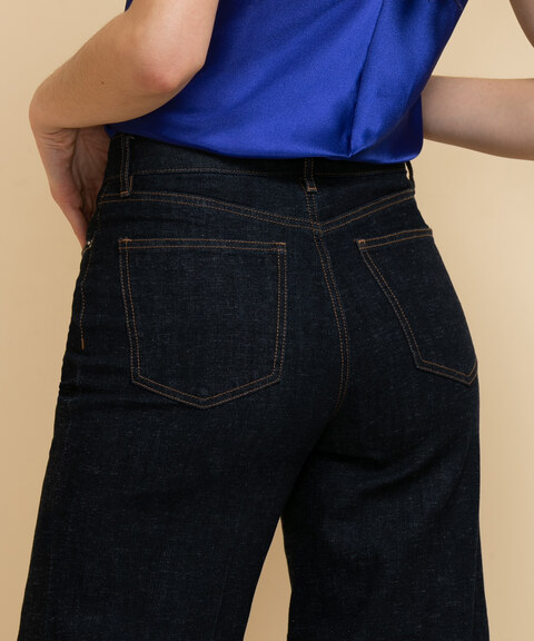 Winona Wide Crop Jeans with Cuff