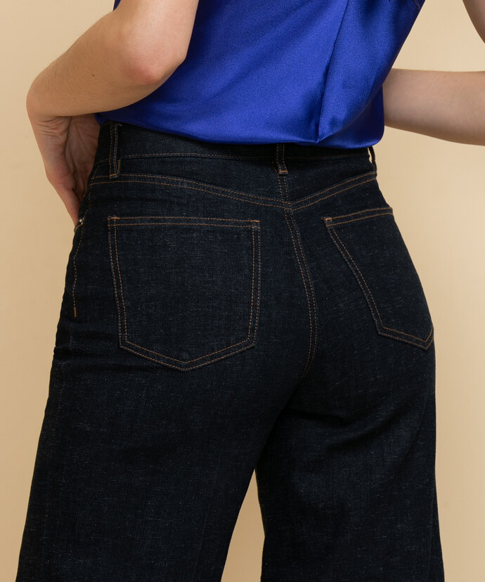 Winona Wide Crop Jeans with Cuff Image 3