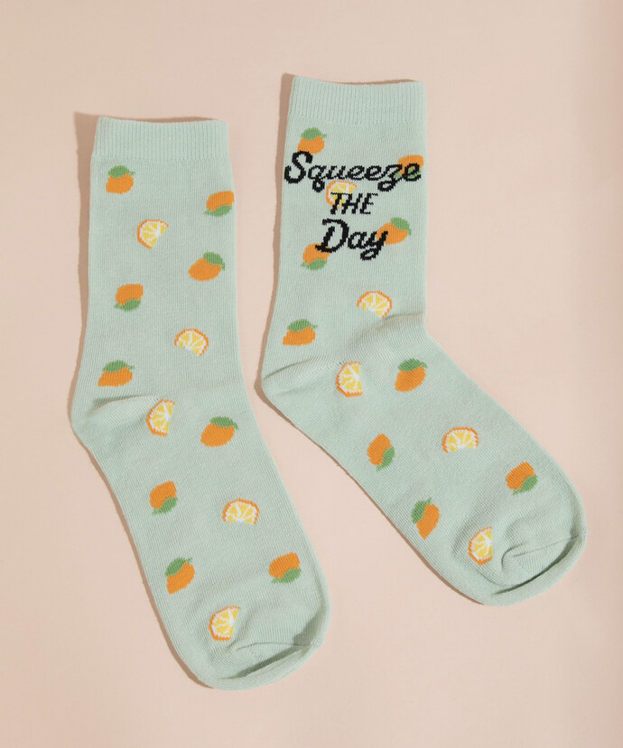 "Squeeze The Day" Socks