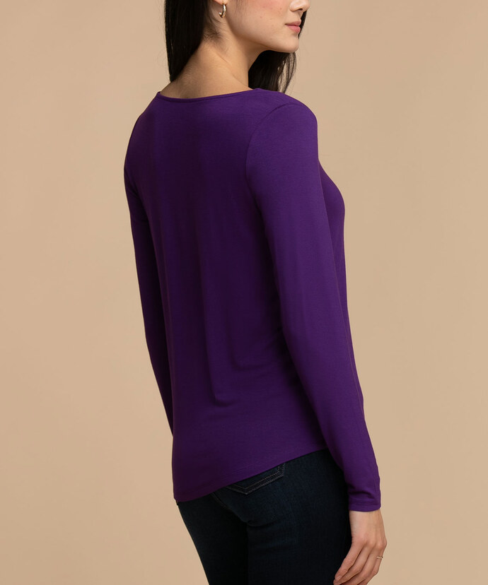 Eco-Friendly Mesh-Lined Square Neck Top Image 2
