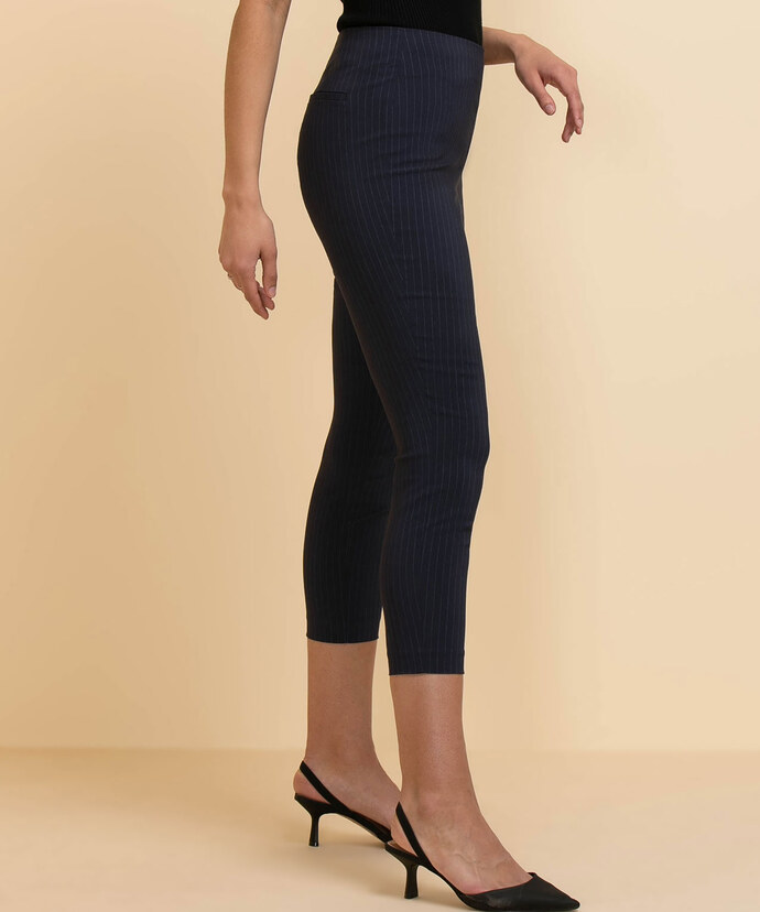 Audrey Skinny Crop Dress Pant in MicroTwill Image 4