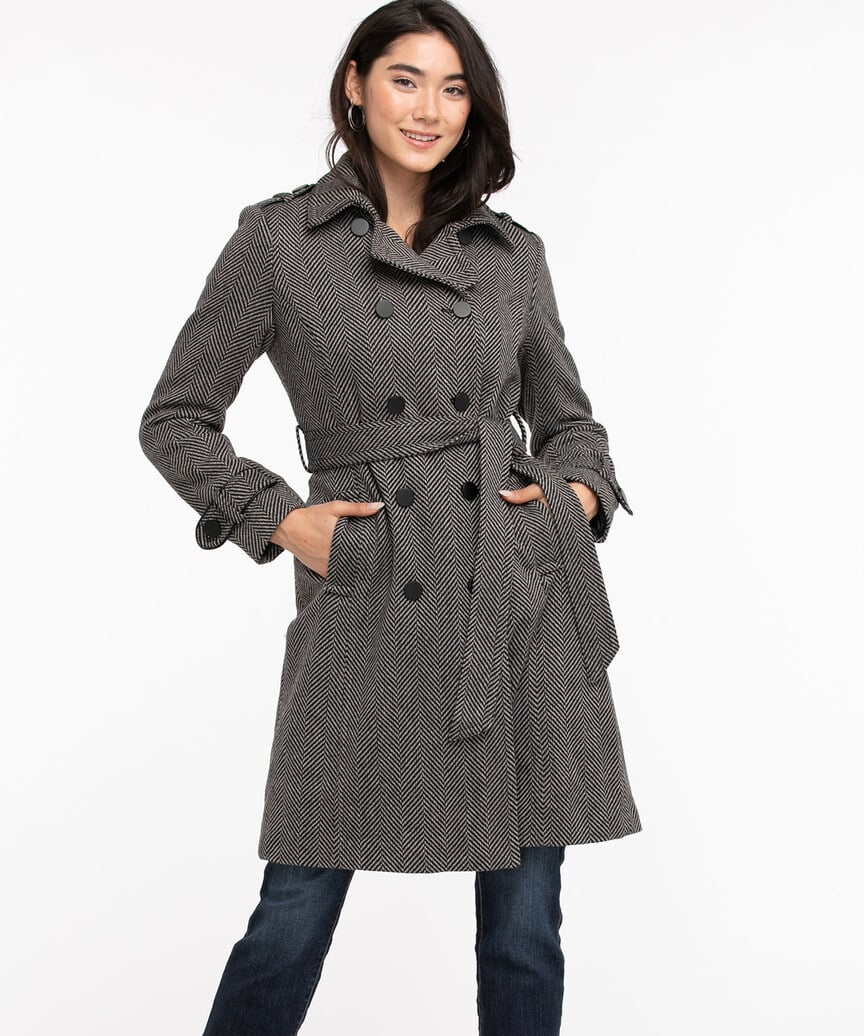 Wool Blend Trench Coat | Rickis