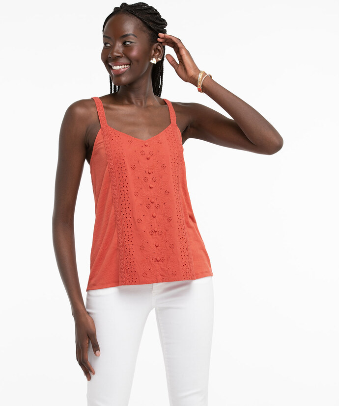 Eco-Friendly Strappy Eyelet Top Image 4