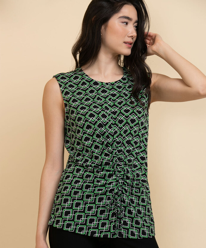 Sleeveless Top with Front Channel Image 3