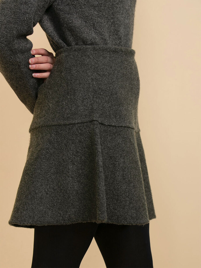 Wool-Blend Flippy Sweater Skirt Image 4