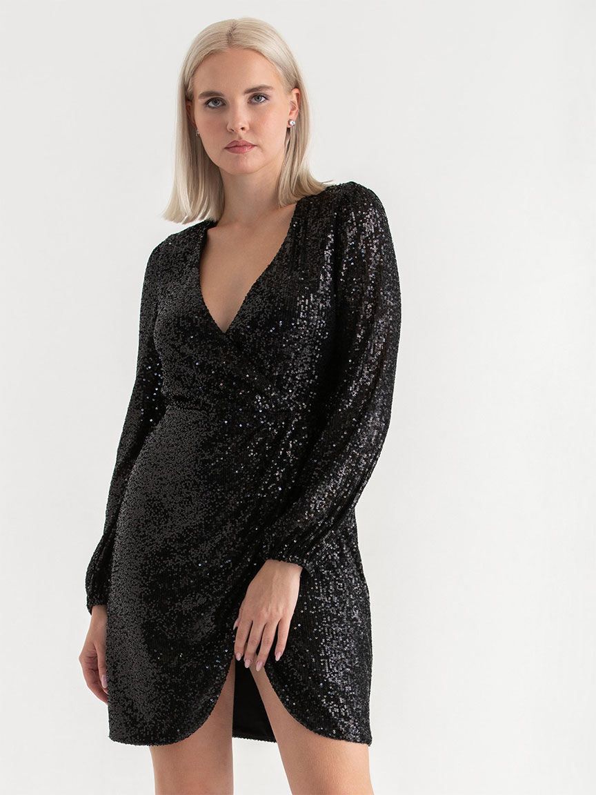 Low cut sequin dress discount
