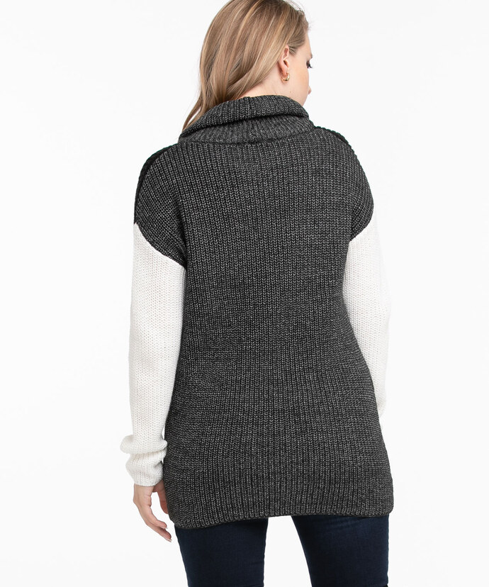 Colourblock Cowl Neck Sweater Image 3