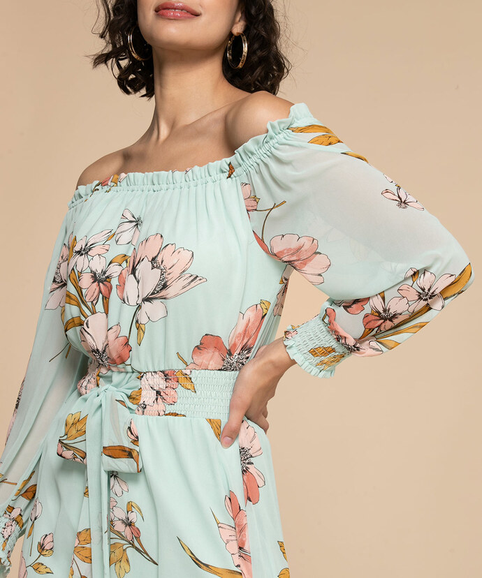 Luxology Hi-Lo On/Off Shoulder Dress Image 4
