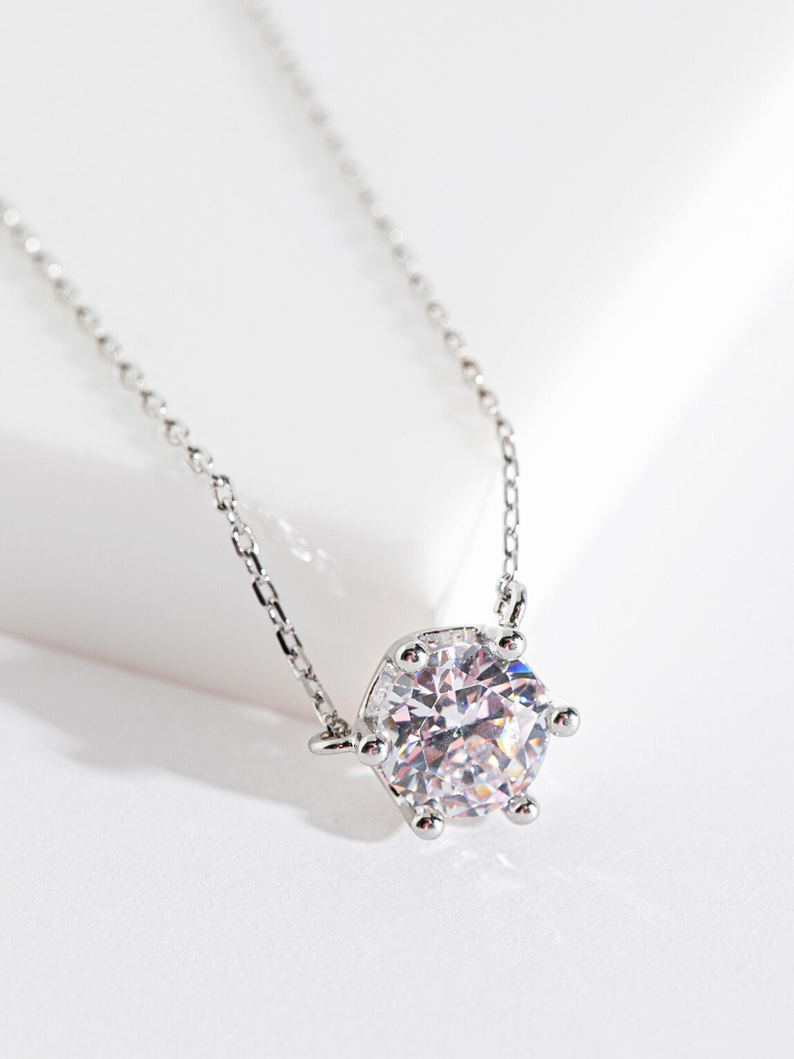 Cz solitaire necklace hotsell