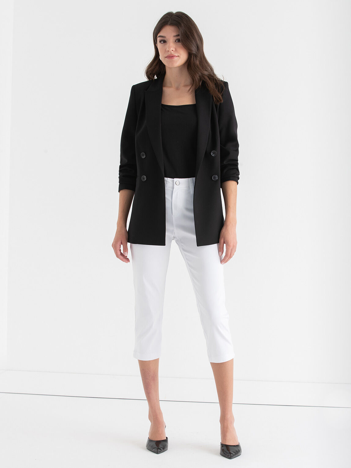 Capri skinny pants top