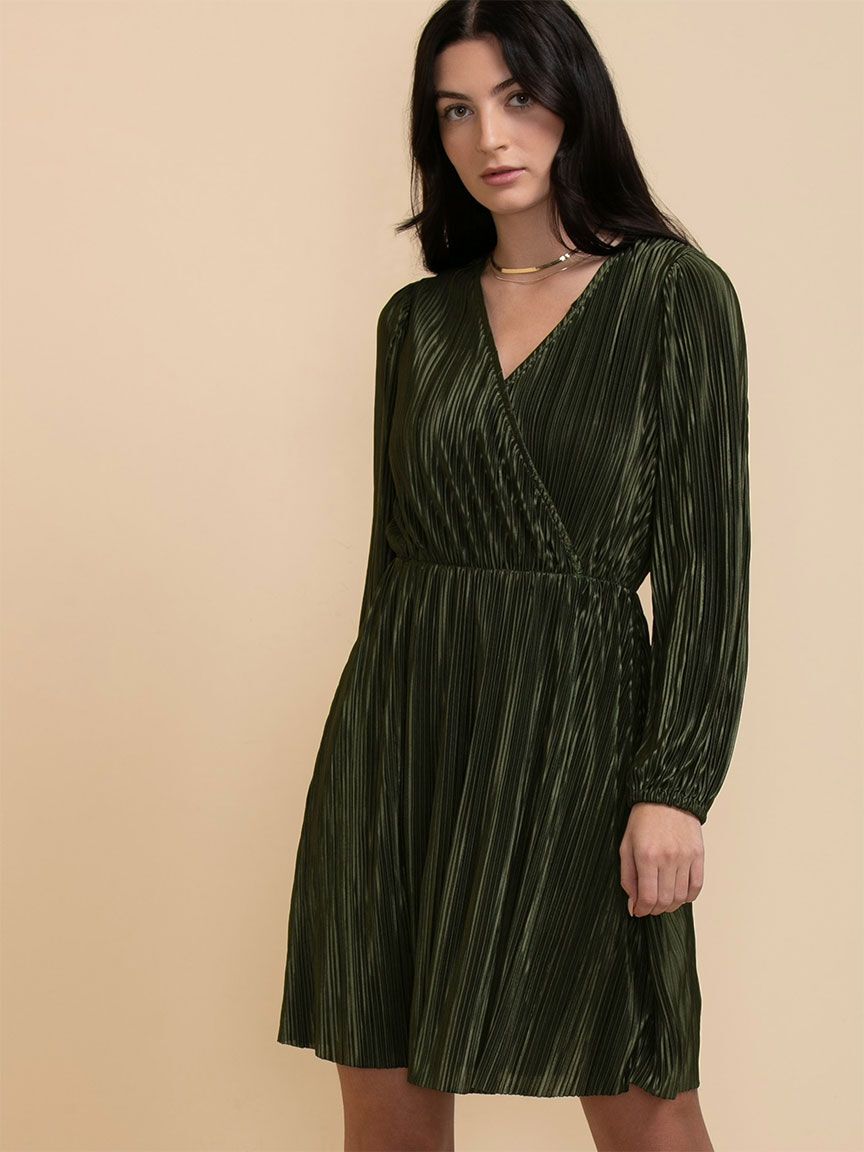Crossover wrap dress discount