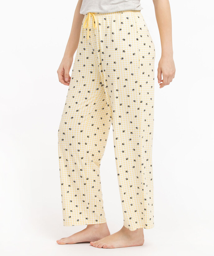 Patterned Pajama Pant Image 2