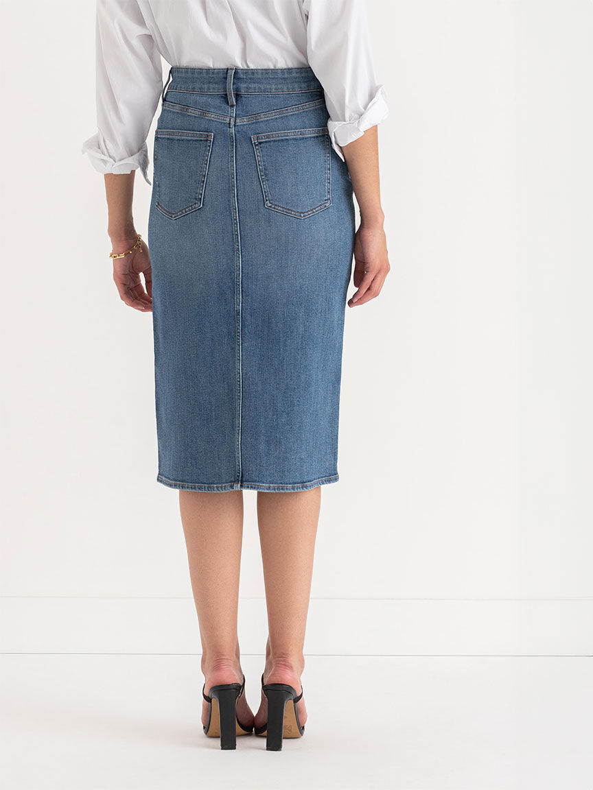 Midi 2025 jean skirt
