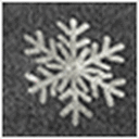 Dark Charcoal Snowflake