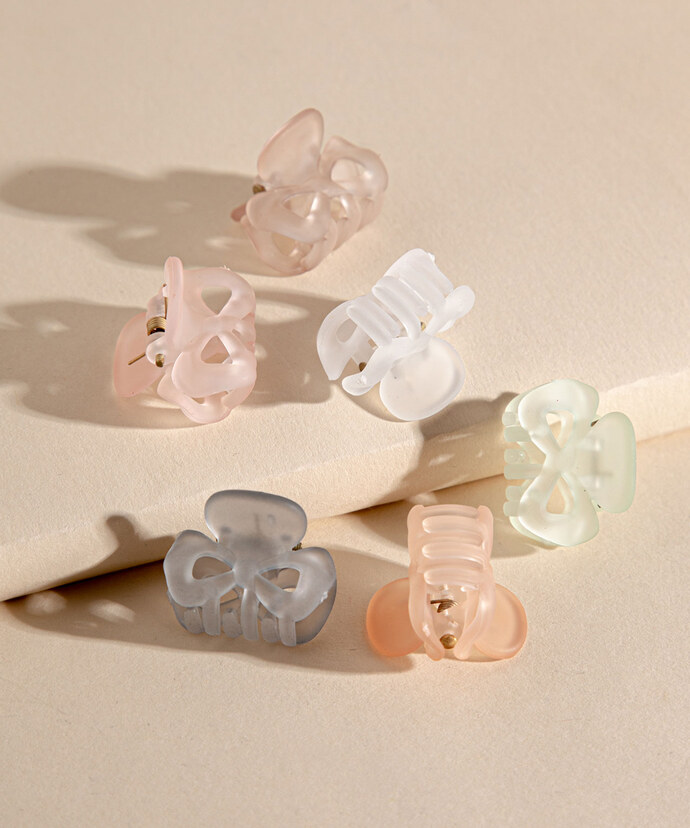 6-Pack Mini Claw Clips Image 1