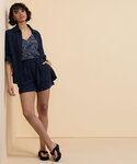 Crinkle Cotton Short with Belt Crinkle Cotton Short with Belt