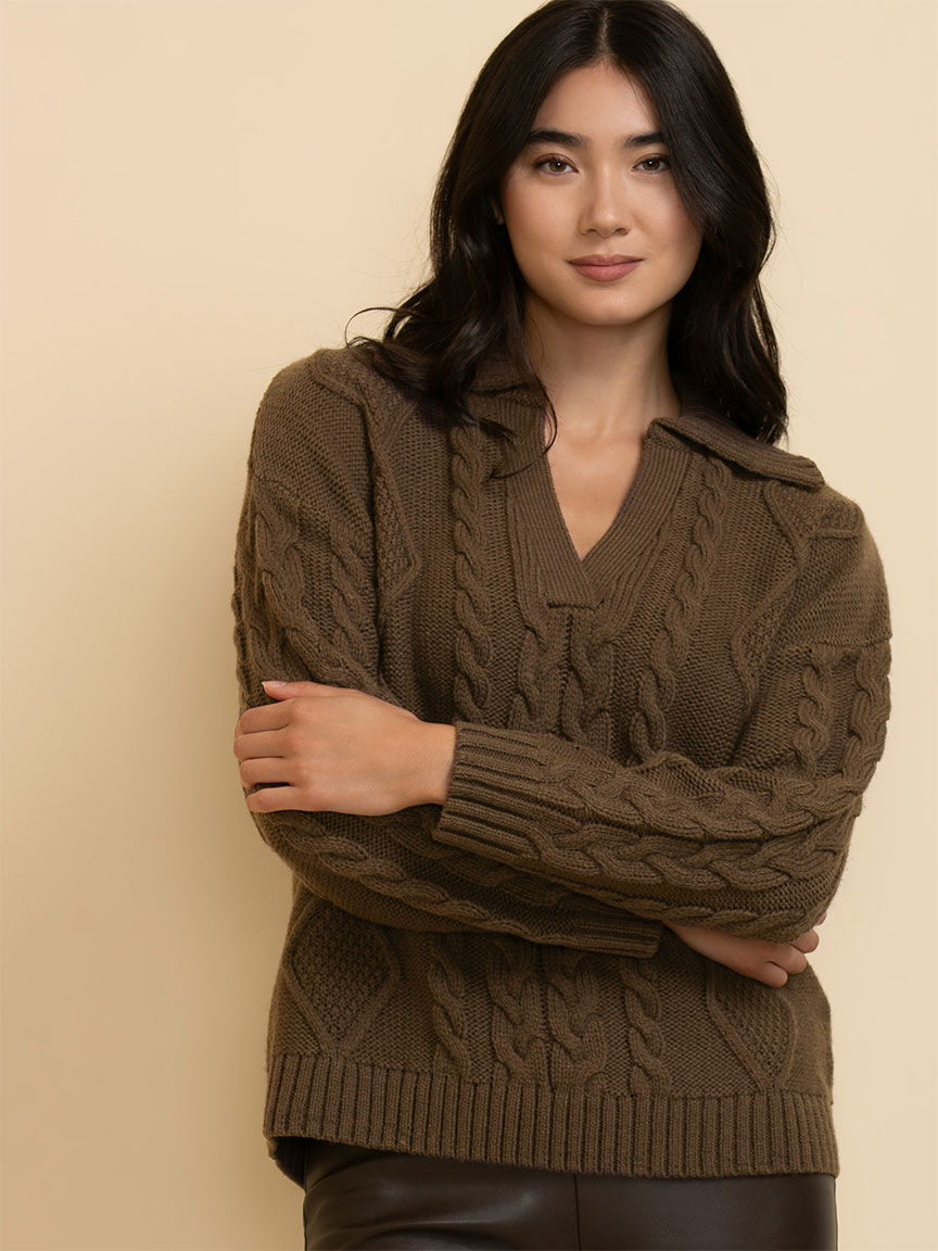 Polo wool outlet blend sweater