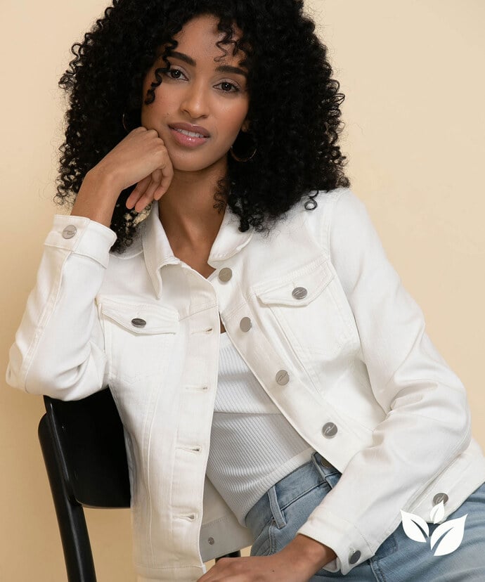 White Jean Jacket by LRJ Image 1