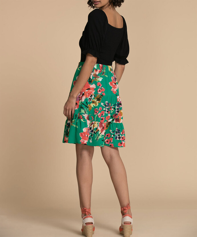 Eco-Friendly Tiered Knee-Length Skirt Image 3