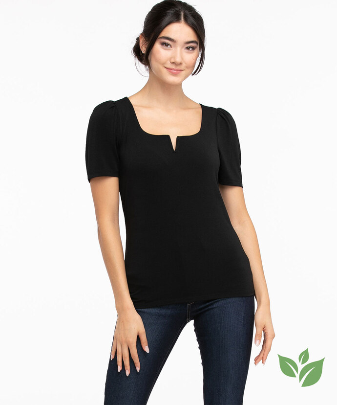 Eco-Friendly Puff Sleeve Top Image 1
