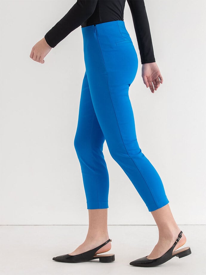 Audrey Skinny Crop Pant in Microtwill Image 3